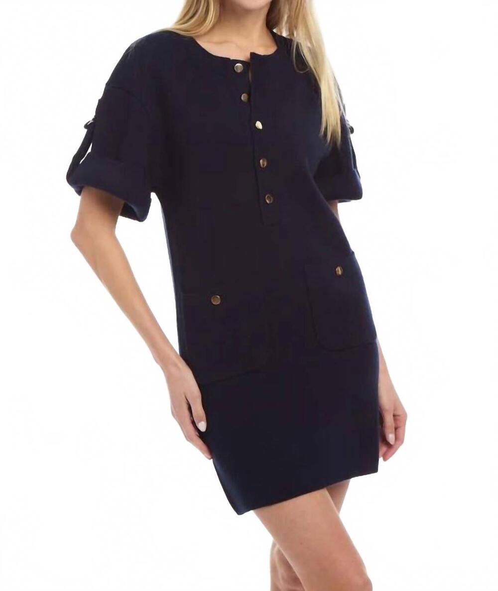 NEW PATTY KIM chloe knit mini dress in black